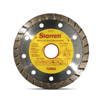 DISCO DIAMANTADO 110MM TURBO DDT110 STARRETT-2a526f42-a6ff-4cd4-a10e-51b89d00e4c2