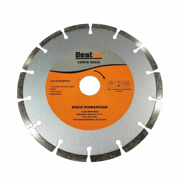 Disco Diamantado 180mm Segmentado BFH1488 Besfter-89a63f70-c9d3-46e2-b477-cbd5cc2d6d9f