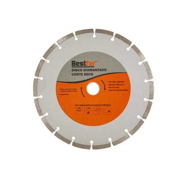 Disco Diamantado 230mm Segmentado C/Bucha Bfh2510 Besfter-549f1748-6ca0-4025-bb33-0485437b9d01