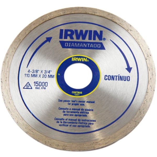 Disco Diamantado Contínuo 110MM IW13891 Irwin-e66e1e45-8208-4b90-a021-a1065b2e61d4