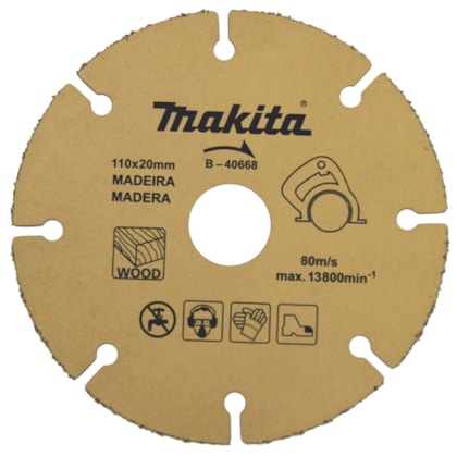 Disco Diamantado de Tungstênio 110MM Para Madeira Makita-92ffe7a5-928c-4360-a4f3-0900a6db5b82