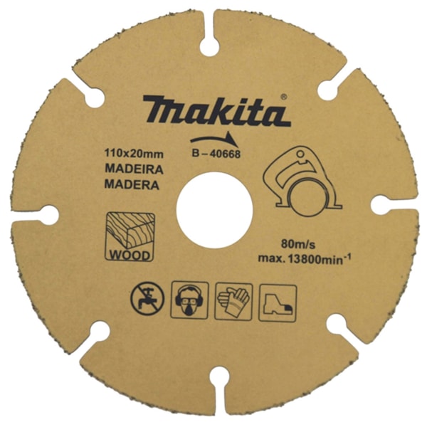 Disco Diamantado de Tungstênio 110MM Para Madeira Makita-79ac6960-041e-4e40-ba78-e3f3c2286cc3