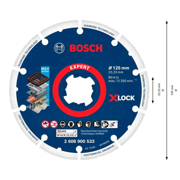 Disco Diamantado Metal Expert X-Lock 125mm 2608900533 Bosch -0677751b-a9b4-4740-b64f-4d4de3ff3a2e