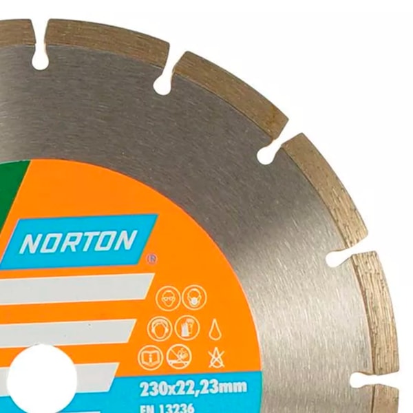 Disco Diamantado Segmentado 230x22mm Norton-14228990-4da3-4075-9fce-29b7bc9cfc1a