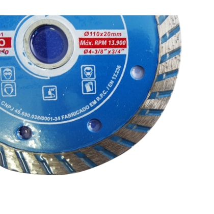 Disco Diamantado Turbo 110 x 20 mm Disflex-27a7edcc-cf08-435b-829e-96a3b39ae0bd