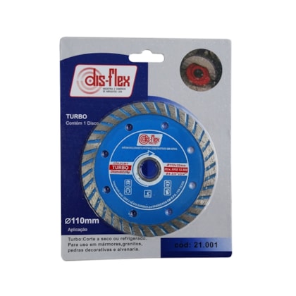 Disco Diamantado Turbo 110 x 20 mm Disflex-eebdff80-fd2f-4070-8bd5-ca951e894c5a