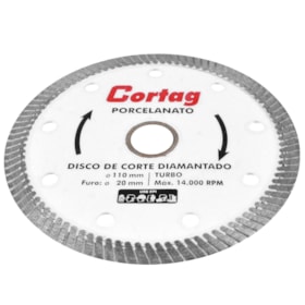 Disco Diamantado Turbo 110x20mm Cortag