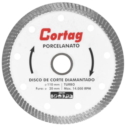 Disco Diamantado Turbo 110x20mm Cortag-395717a1-c5a0-4403-99d0-cb945cbb9b5b