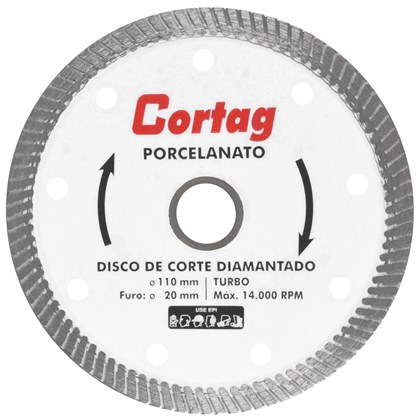 Disco Diamantado Turbo 110x20mm Cortag