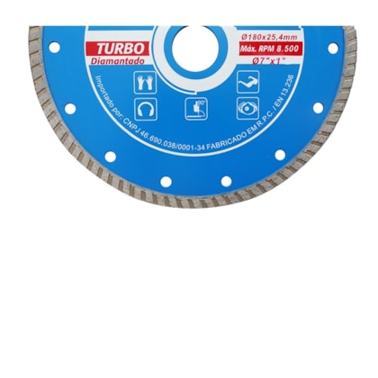 Disco Diamantado Turbo 180 x 25 mm Disflex-ebd9ee29-78da-4aa5-ba9e-8204bf4e4358
