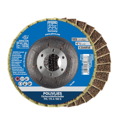 Disco Lamelar Flap PVL 115mm x 22mm GR100G Manta Abrasiva 47202623 Pferd-05e7c7e7-5100-4d39-a496-44077b5dfa2b