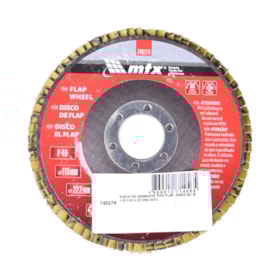 Disco Lixa Flap 115mm x 22mm GR40 MTX