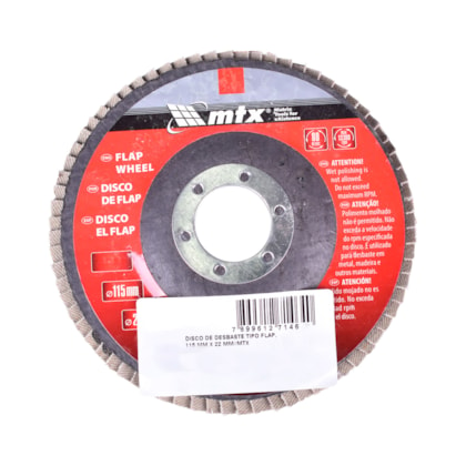 Disco Lixa Flap 115mm x 22mm GR60 MTX