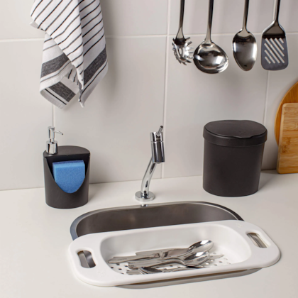 Dispenser Basic para Detergente e Esponja 600ml Preto 10837/0008 Coza-85b489e8-6a6b-4741-8fd7-01dac546641d