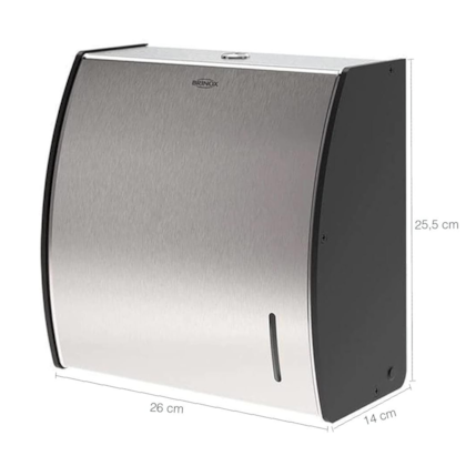 Dispenser de Papel Toalha Decorline Interfolhado em Aço Inox 1870/201 Brinox-1cf9f957-85d4-40e5-b874-f5fd670eee88