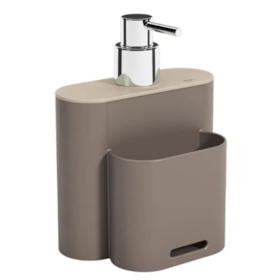 Dispenser Flat Para Detergente e Esponja 500ml Warm Gray 17002/3334 Coza