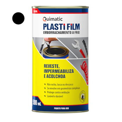 Emborrachamento a Frio 500ml Preto PLASTI FILM Quimatic CK1