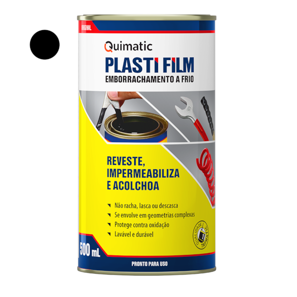 Emborrachamento a Frio 500ml Preto PLASTI FILM Quimatic CK1-413efe49-81cb-47cc-98c4-dae64ac89ce4