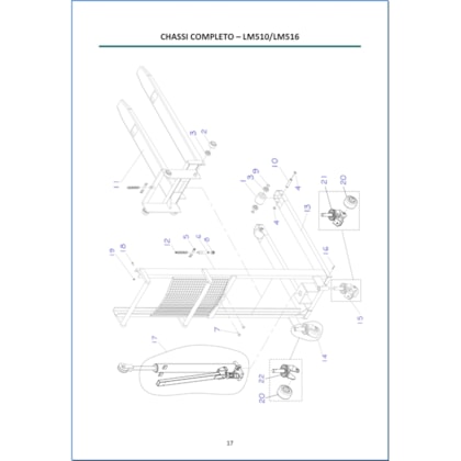 Empilhadeira Hidráulica Manual LM 516 Paletrans