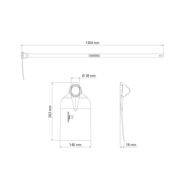 Enxadão Largo 2.5 em Aço Cabo de Madeira 130cm Tramontina-fcb1ce42-b64b-40c4-9b3d-e50b670d2653
