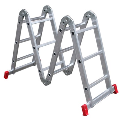 Escada Articulada 4 x 3 com 12 Degraus de Alumínio ESC0292 Botafogo-b77c87e0-8426-4958-8de5-829622a77ce8