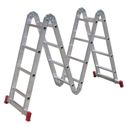 Escada Articulada 4x4 Com 16 Degraus de Alumínio ESC0293 Botafogo-61793352-8a88-49ff-a5e4-06f1eedd024d