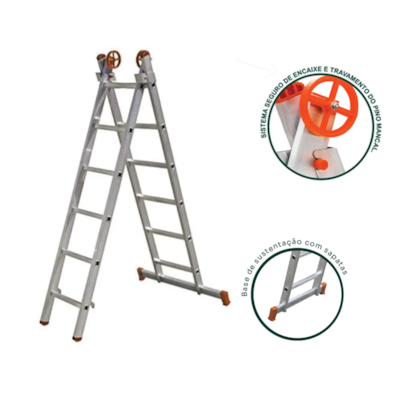 Escada de Alumínio Extensiva 6DGS ENE006 Agata-eddb9742-82d3-467f-8802-752c61335554
