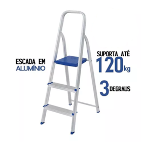 Escada Doméstica 03 Degraus R-OO3 Real Escadas