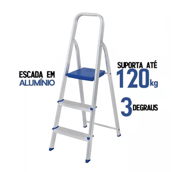 Escada Doméstica 03 Degraus R-OO3 Real Escadas -24f749cc-b9f8-4f50-9fb3-cdfac225a31b