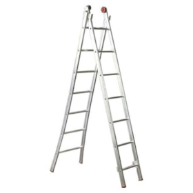 Escada Extensível de Alumínio 3 em 1 Com 7 Degraus ED107 Alulev