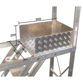 Escada Trepadeira Alumínio 5 Degraus TR152 Alulev