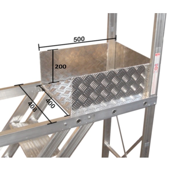 Escada Trepadeira Alumínio com Corrimão 12 Degraus TR302 Alulev-11663cce-1d79-48fc-a416-6463a7858aa2