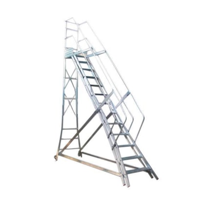 Escada Trepadeira Alumínio com Corrimão 12 Degraus TR302 Alulev-c1047b2d-edc5-40dd-9577-4abacfb71277