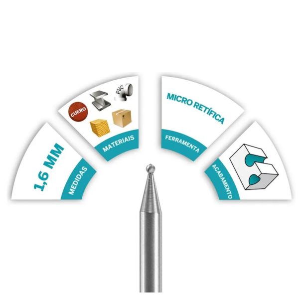 Escariador Circular 1/16 p/Micro Retifica 26150106AC DREMEL-9d6e3884-a9e2-4f3c-937b-af033d30062a