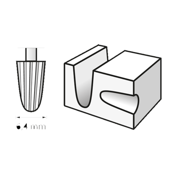 Escariador Cônico de Alta velocidade 1/4