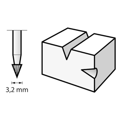 Escariador Cônico de Alta Velocidade 3,2mm 118 Dremel-f6d1f375-a593-4356-923c-57649a39d88c