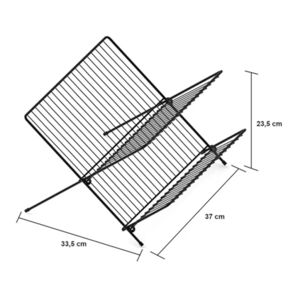 Escorredor De Louça Dobrável c/abas Preto Viena 992207 Bel -fa72d46d-8d2f-4894-b1eb-d1066e1c20fc