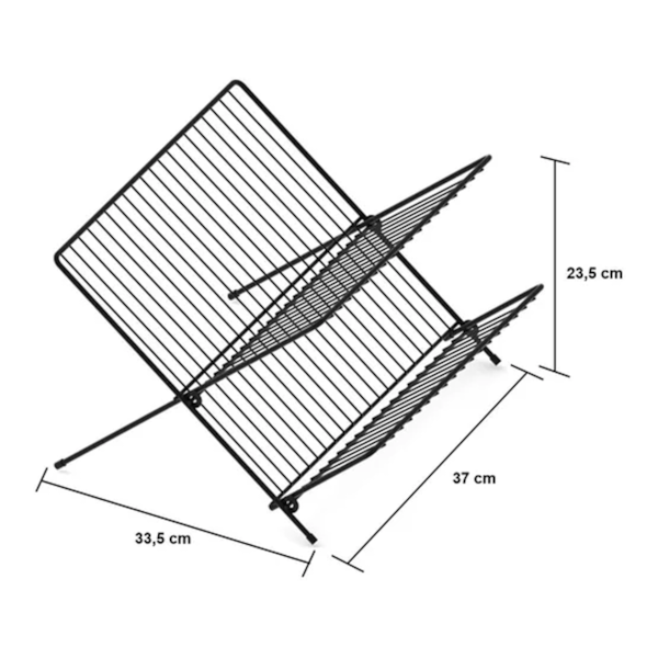 Escorredor De Louça Dobrável c/abas Preto Viena 992207 Bel -25aebaa4-df15-4f72-8529-ccc19bef552e
