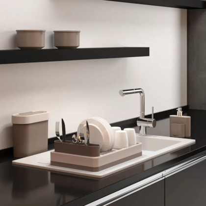 Escorredor de Louças Flat Cinza Quente e Cinza Claro 17000/1334 Coza-673469fa-ac6f-4695-859b-094d7c68d7a0