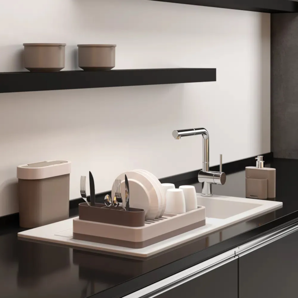 Escorredor de Louças Flat Cinza Quente e Cinza Claro 17000/1334 Coza-bad520e2-1246-484f-9ace-6b2c2813251a