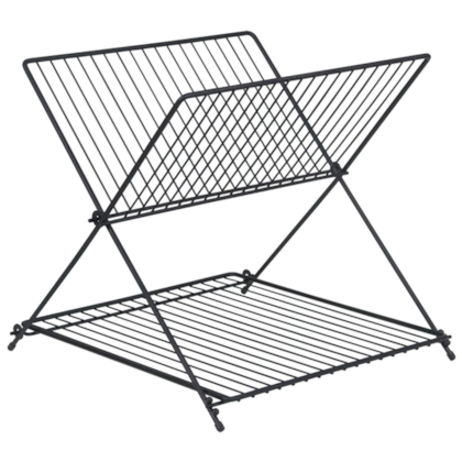 Escorredor De Louças Viena Dobrável em Aço Carbono Preto 992307 Bel fix-8903461e-4500-4e04-98cf-07fc1bebf3c5