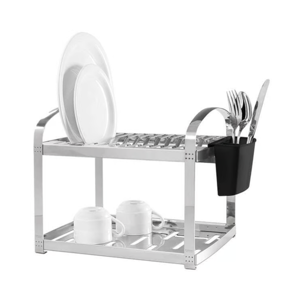 Escorredor De Pratos em Inox com Dispenser New Glass 600ml 2099/492 Brinox-376bff96-77c4-4d0e-bb18-0ae978e0c454