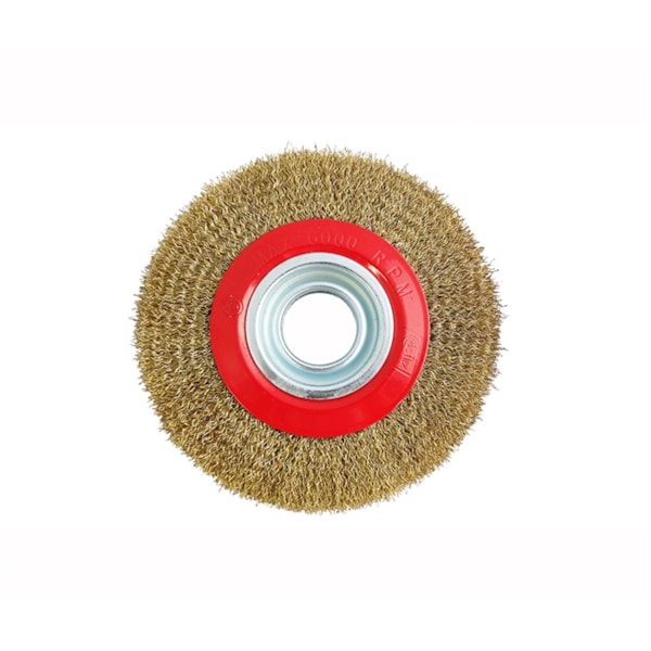 Escova Circular de Aço Latonada 150x19x32mm com Buchas Disflex-e9a98143-2de6-42ea-8396-bc89ff0d94be