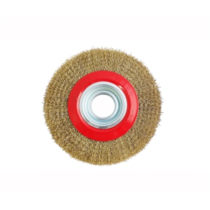 Escova Circular de Aço Latonada 150x25x32mm com Buchas Disflex-b8d821db-80ca-4200-b456-10399de845f4