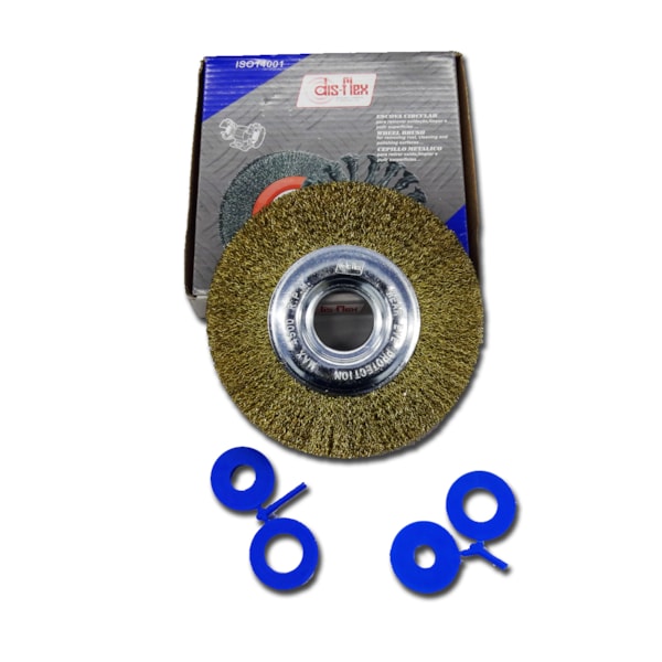 Escova Circular de Aço Latonada 6x1/2