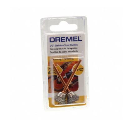 Escova de Aço 2 Peças Inoxidável 1/2