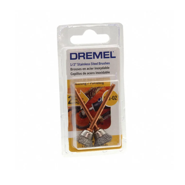 Escova de Aço 2 Peças Inoxidável 1/2