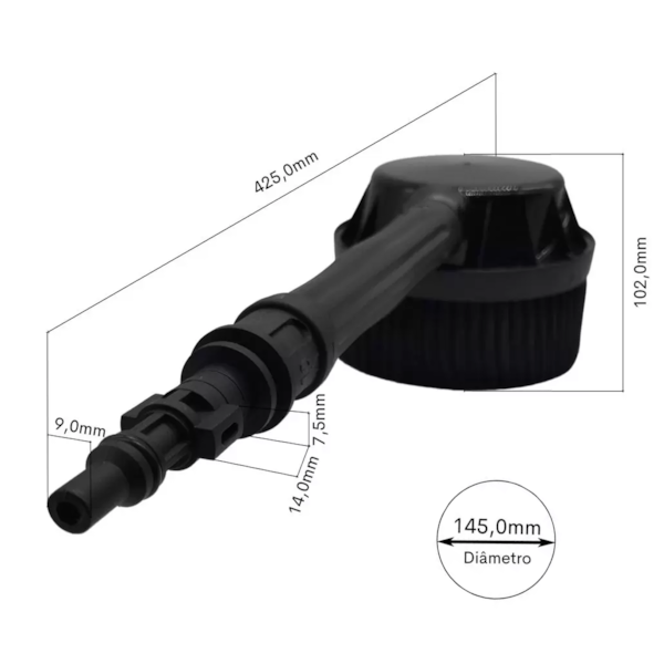 Escova Giratória para Lavadora de Alta Pressão 3.601.0035 Lavor-5c42e2a5-4113-4e08-b89f-6b1f40d0decd