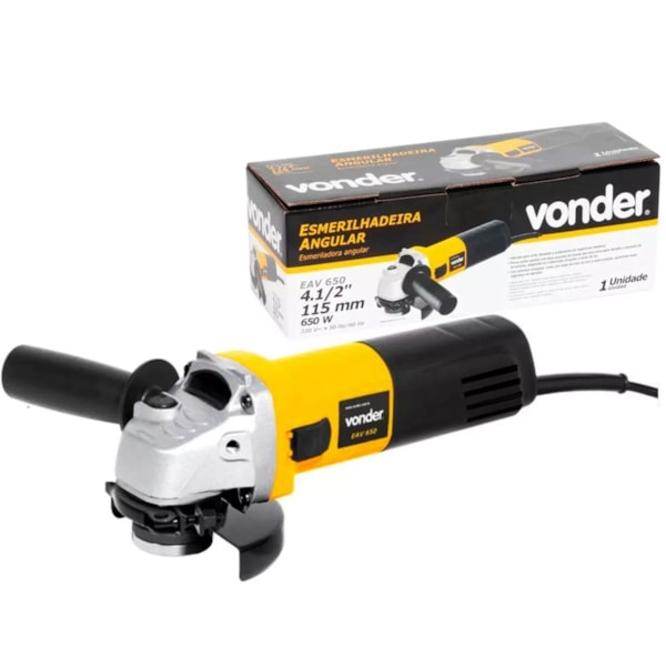 Esmerilhadeira Angular 4.1/2 650w Eav650 110v 3 Disco Vonder-9113efc2-bde1-4325-9da2-facb9e42891c