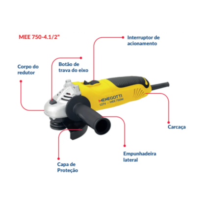 Esmerilhadeira Angular 4.1/2 750W 220V 40760106 MENEGOTTI -58d1a3ee-3517-4dc5-a8c8-d73f9c79701d